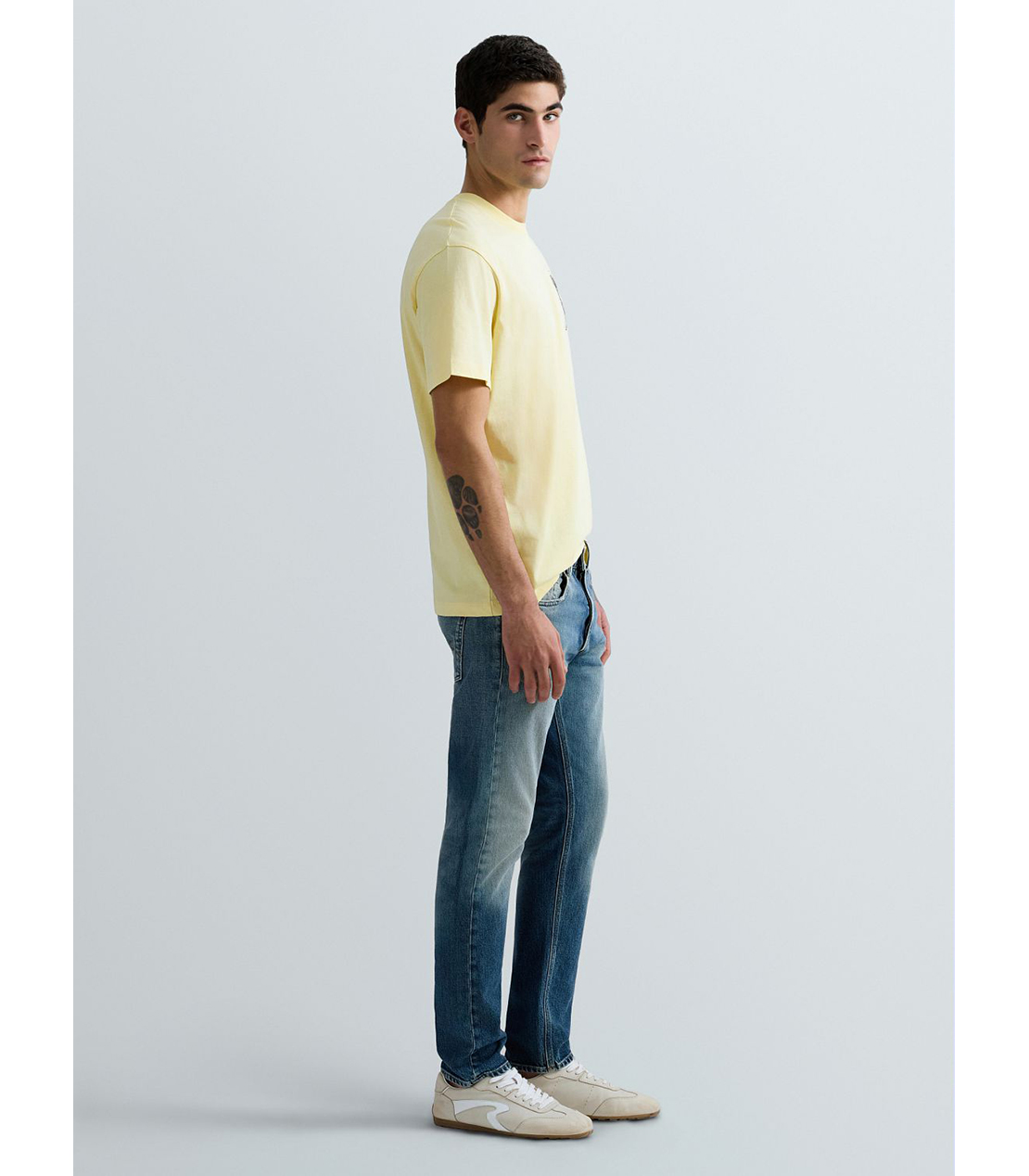 ベーシックジャージーカクテルプリント Tシャツ 詳細画像 ペールイエロー 4